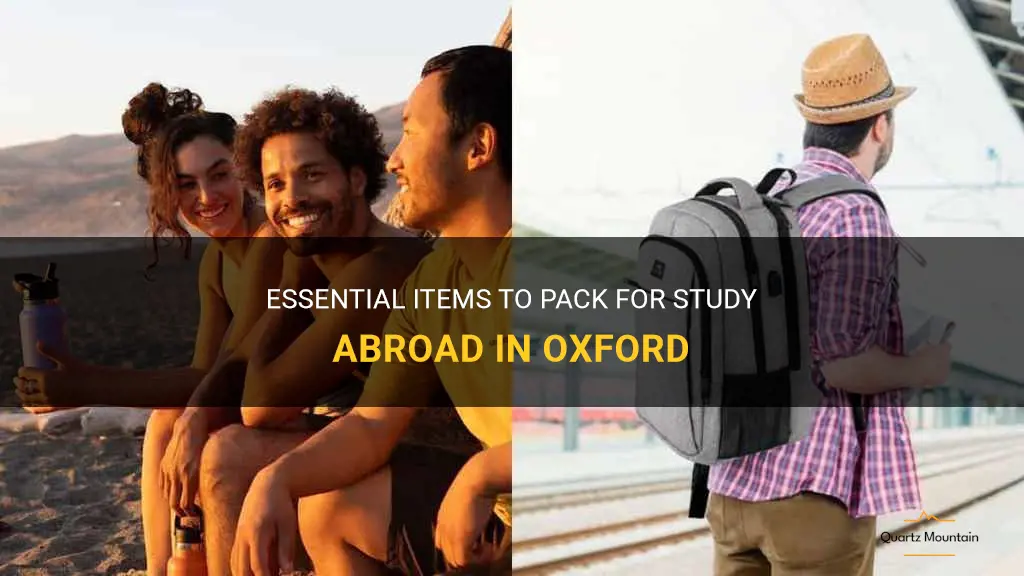 what to pack for study abroad in oxford