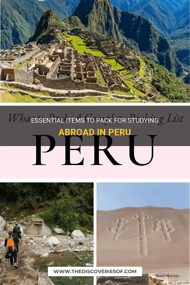 what to pack for study abroad in peru