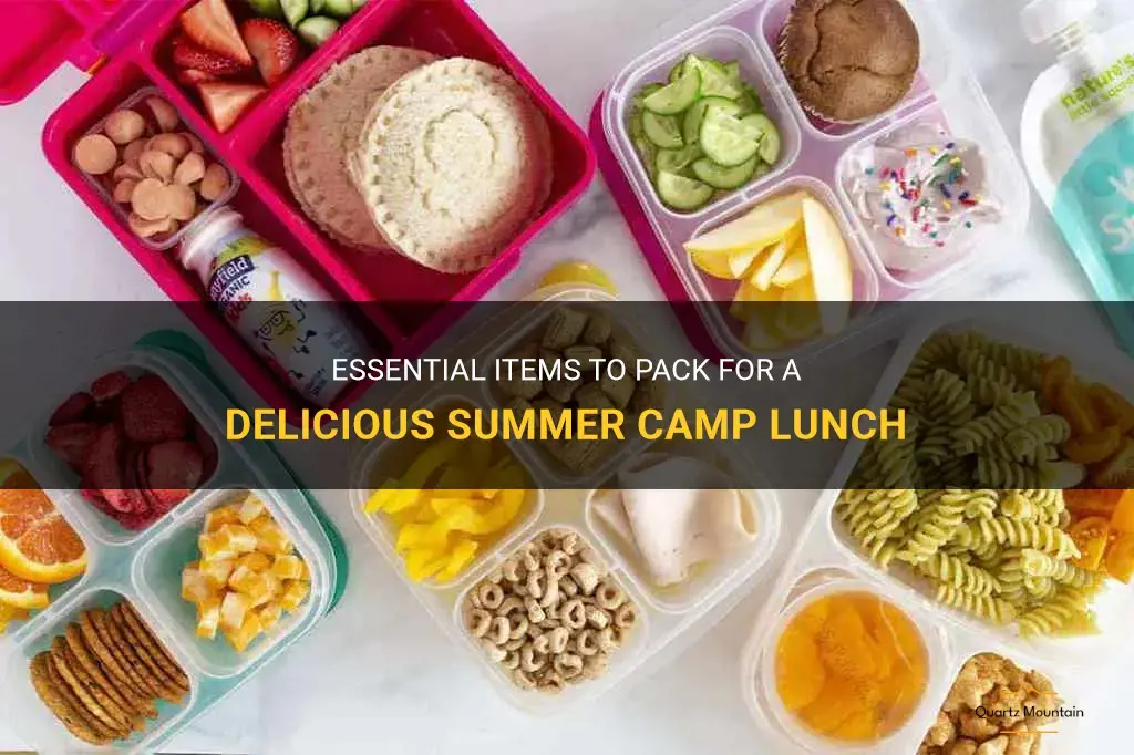 what to pack for summer camp lunch