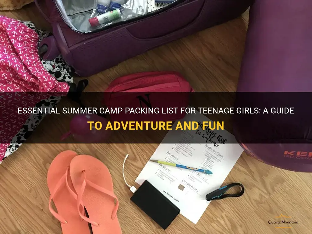 what to pack for summer camp teenage girl