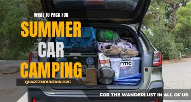 Essential Items to Pack for Summer Car Camping Adventures