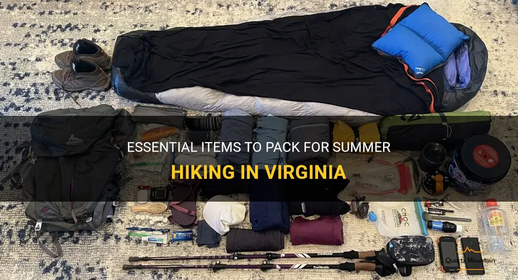 what to pack for summer hiking virginia