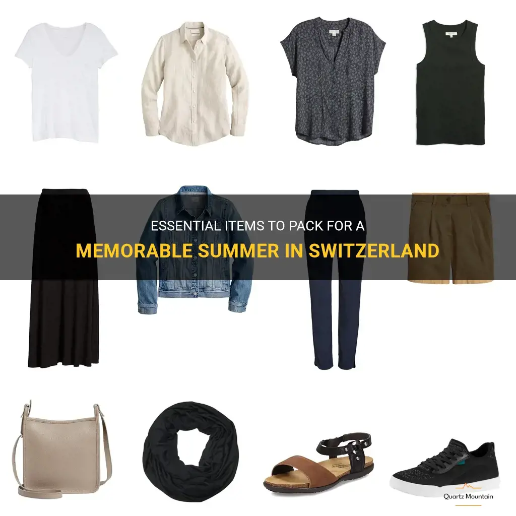 what to pack for summer in switzerland