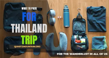 Essential Items to Pack for Your Trip to Thailand