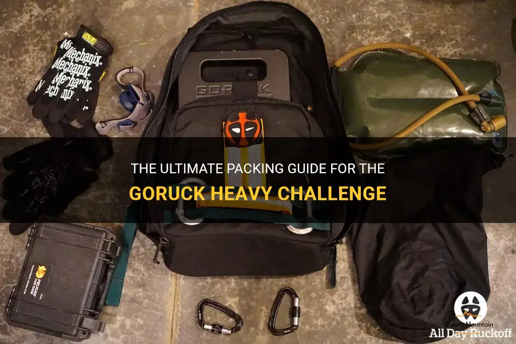 what to pack for the goruck heavy