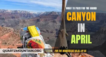 The Ultimate Guide on What to Pack for the Grand Canyon in April