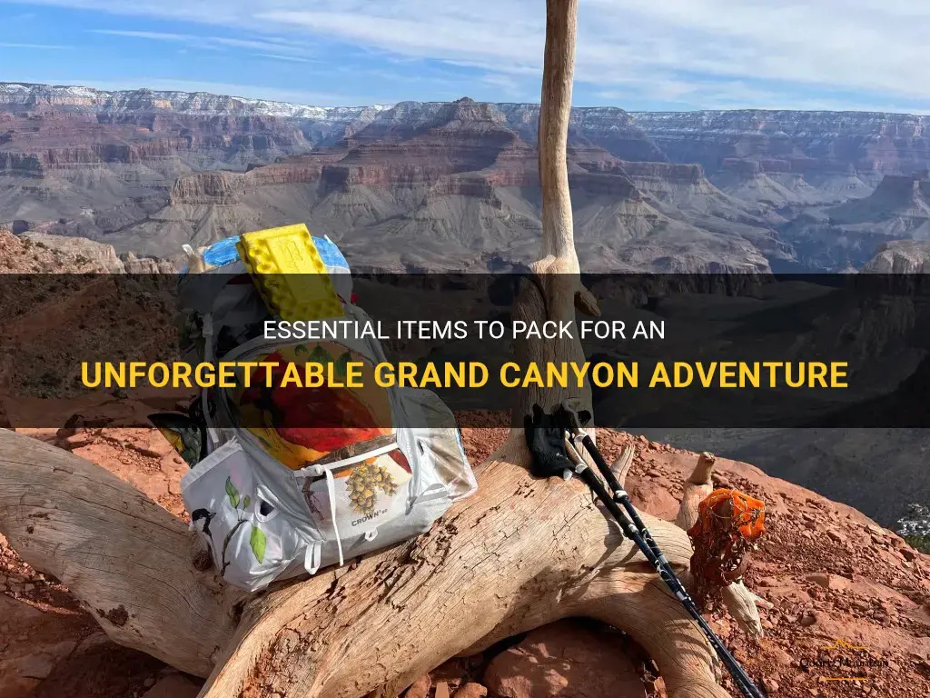 what to pack for the grand canyon