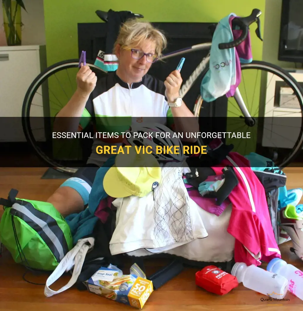 what to pack for the great vic bike ride