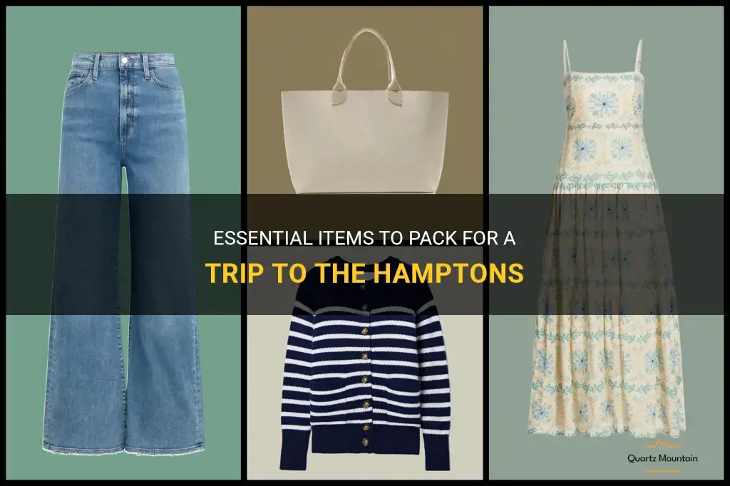 what to pack for the hamptons