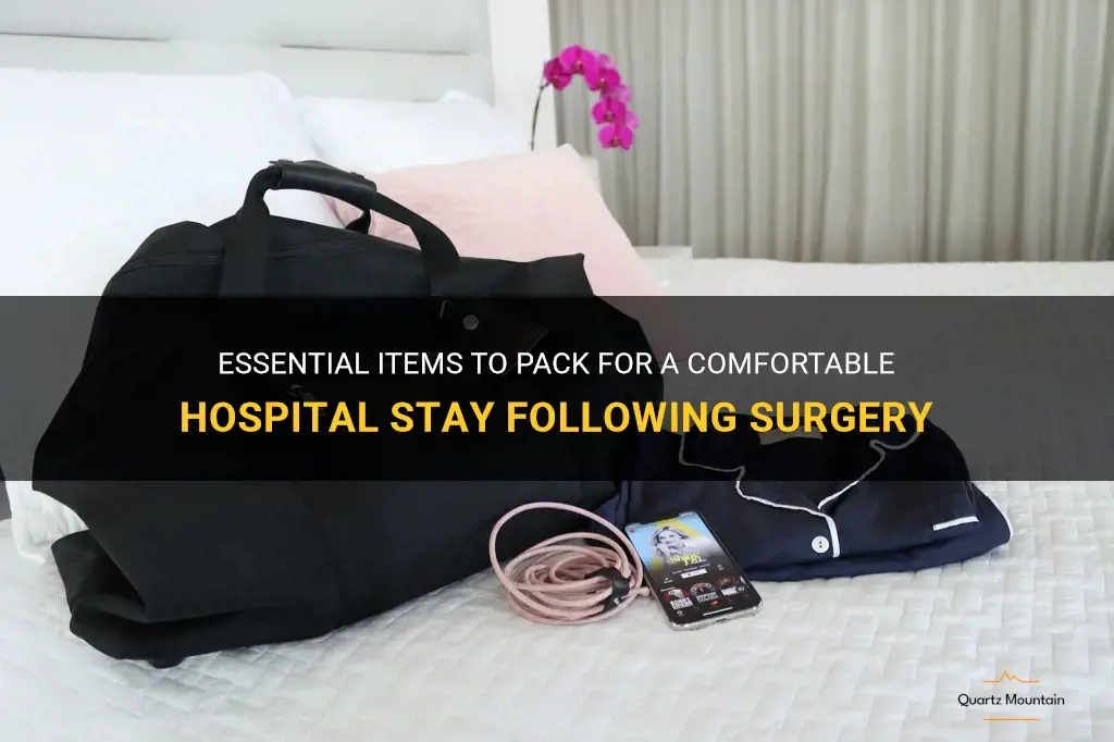 what to pack for the hospital for a surgical stay
