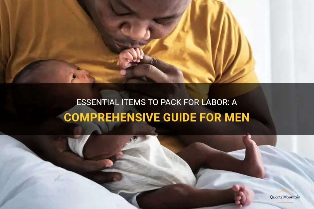 what to pack for the hospital labor men