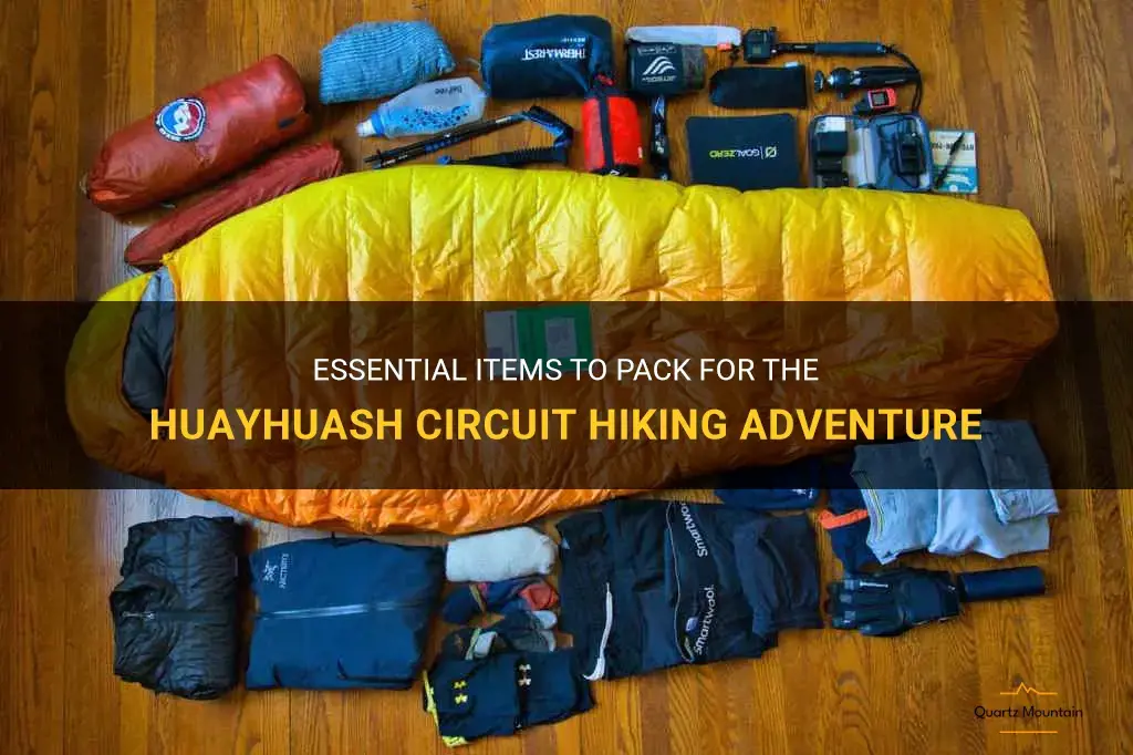 what to pack for the huayhuash circuit