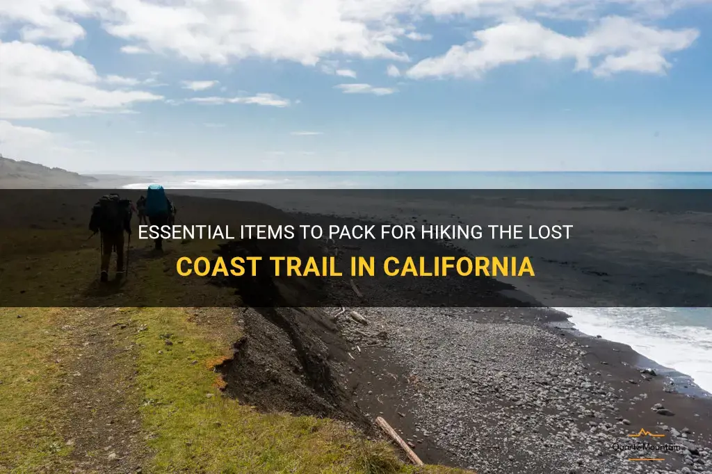 what to pack for the lost coast trail ca