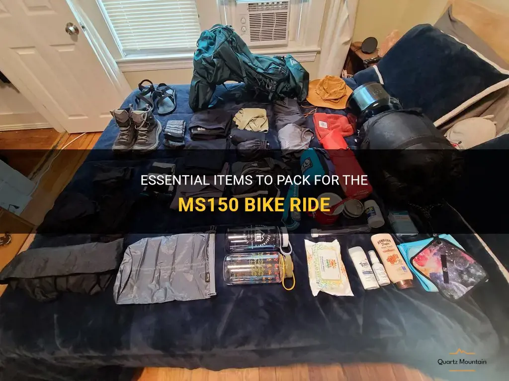 what to pack for the ms150