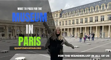 Essential Items to Pack for Your Visit to the Museum in Paris
