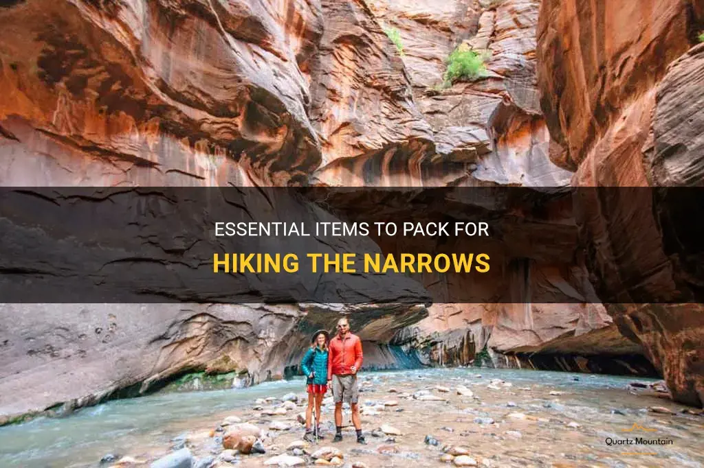 what to pack for the narrows