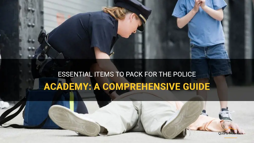 what to pack for the police academy