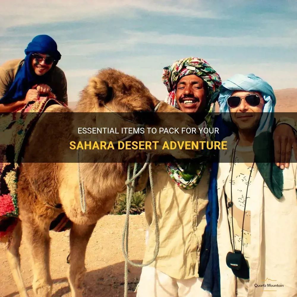 what to pack for the sahara desert