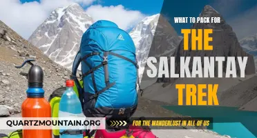 Essential Items to Pack for the Salkantay Trek