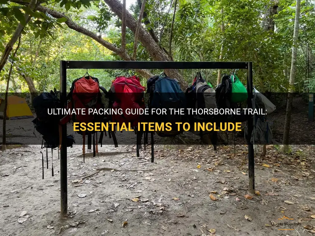 what to pack for the thorsborne trail