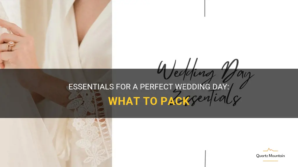 what to pack for the wedding day