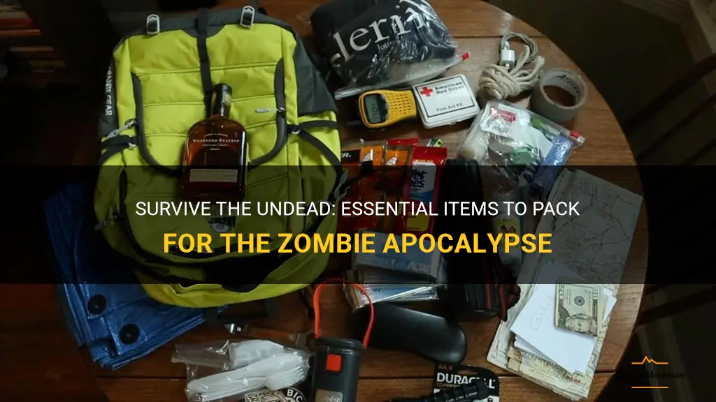 what to pack for the zombie apacalipse