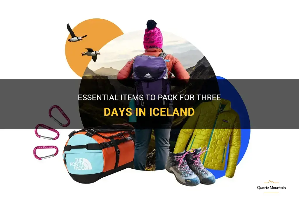 what to pack for three days in iceland