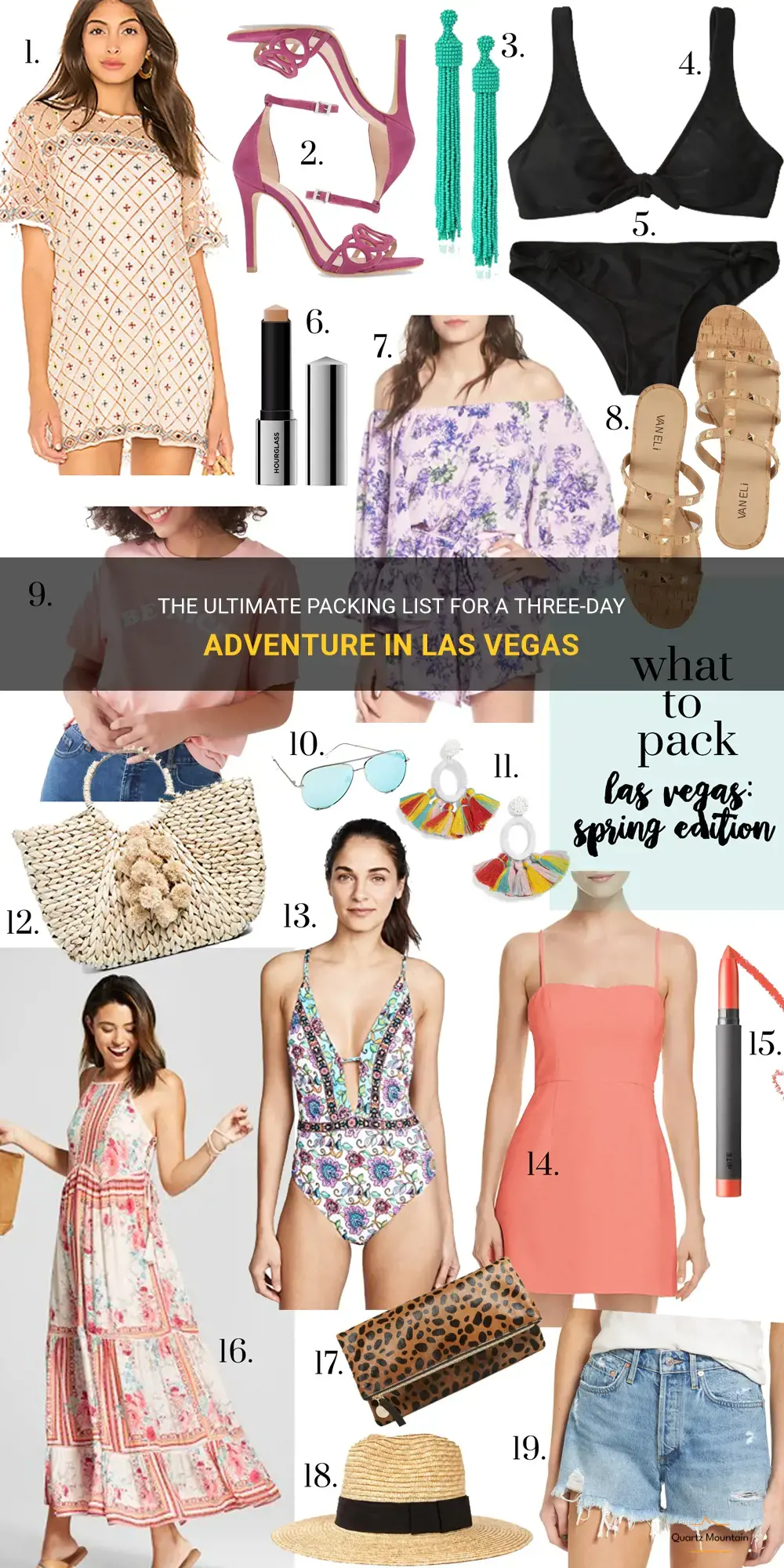 what to pack for three days in vegas