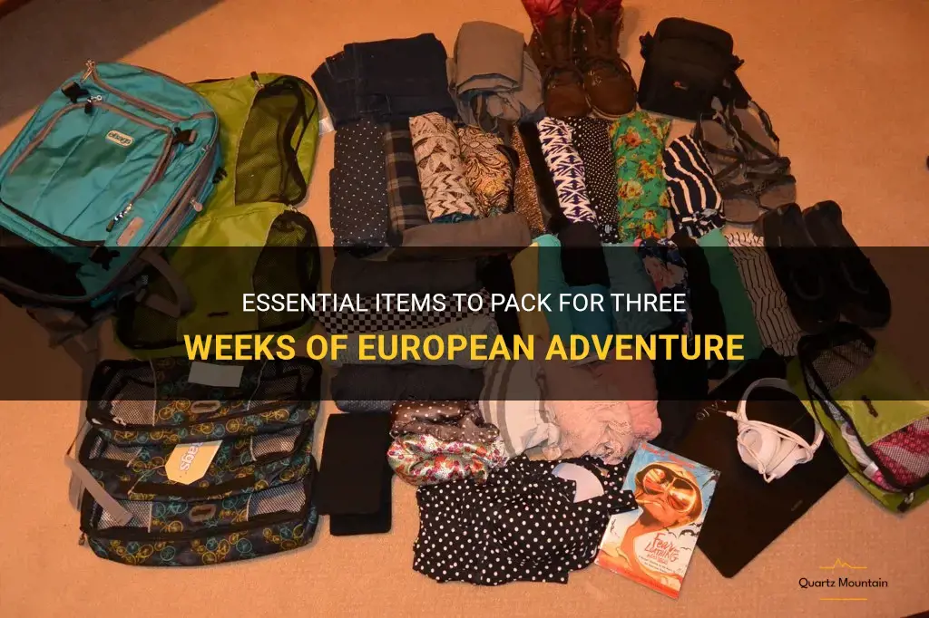 what to pack for three weeks in europe