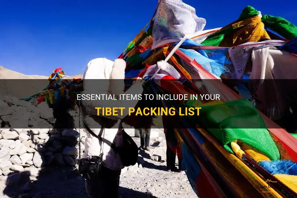 what to pack for tibet
