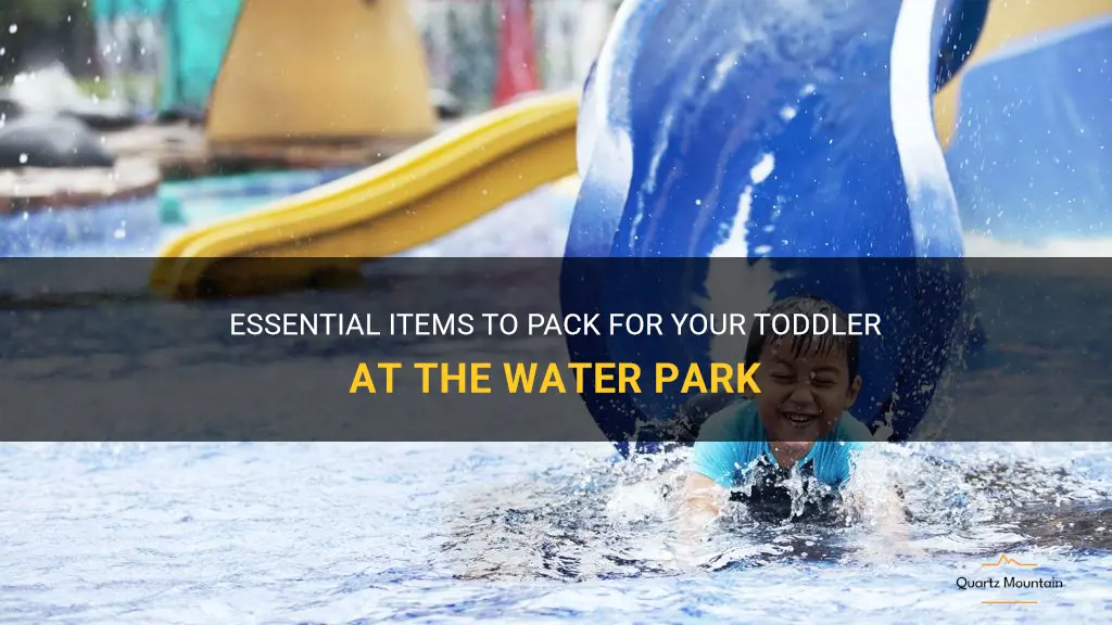 what to pack for toddler at water park