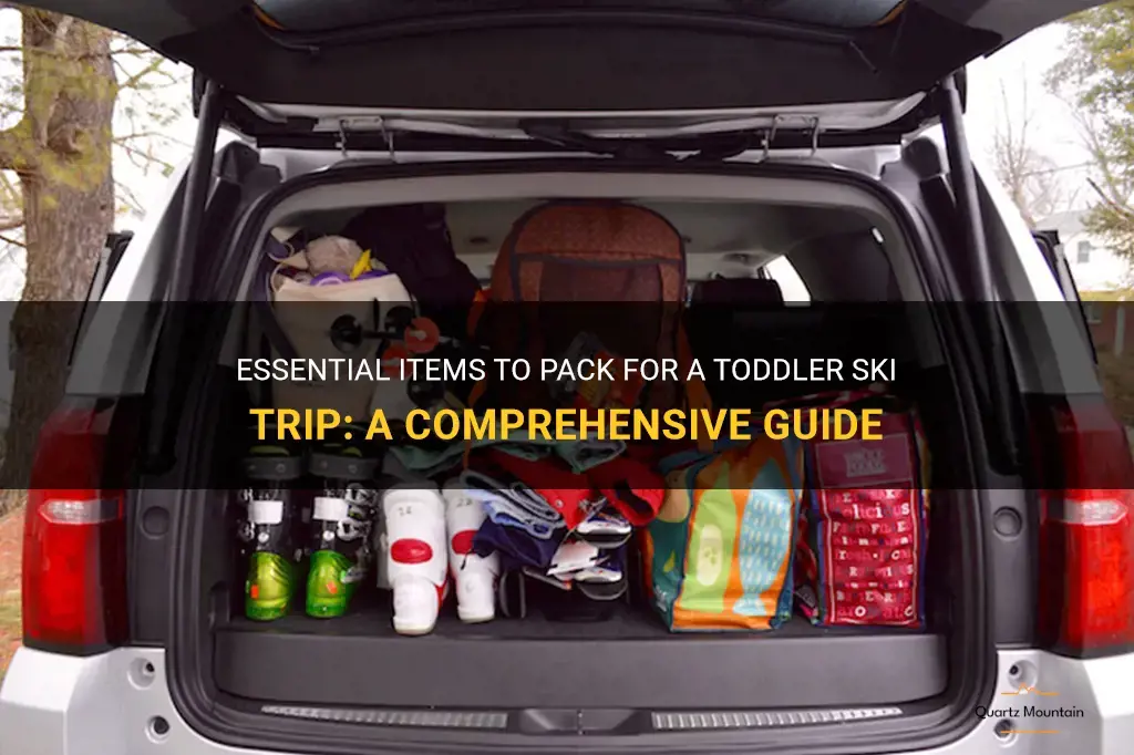 what to pack for toddler ski trip