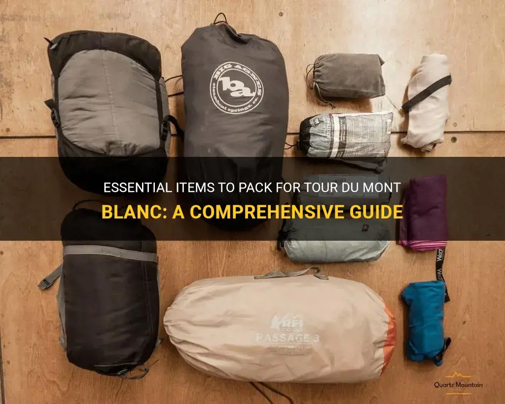 what to pack for tour du mont blanc