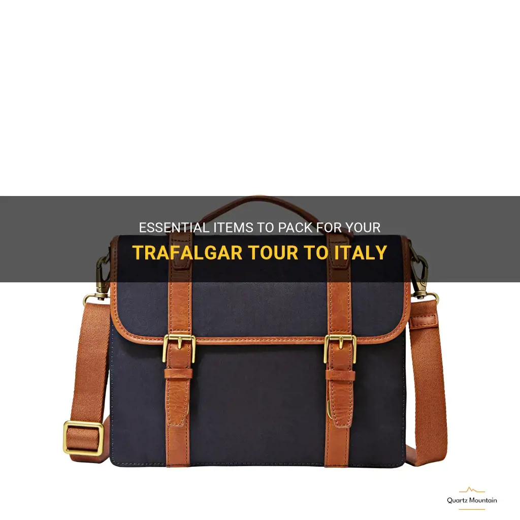 what to pack for trafalgar tour to italy
