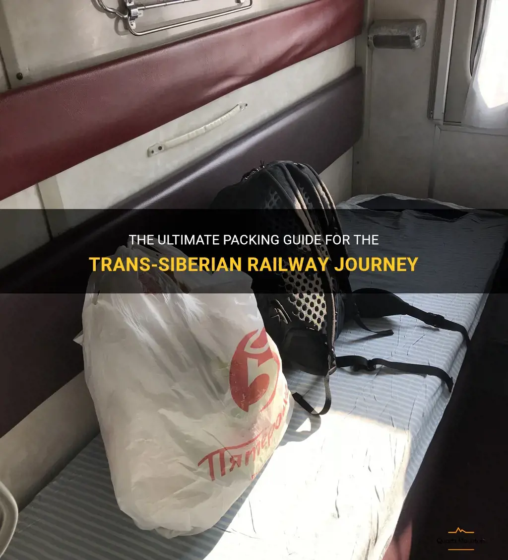 what to pack for trans siberian railway