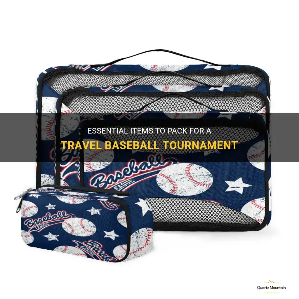 what to pack for travel baseball