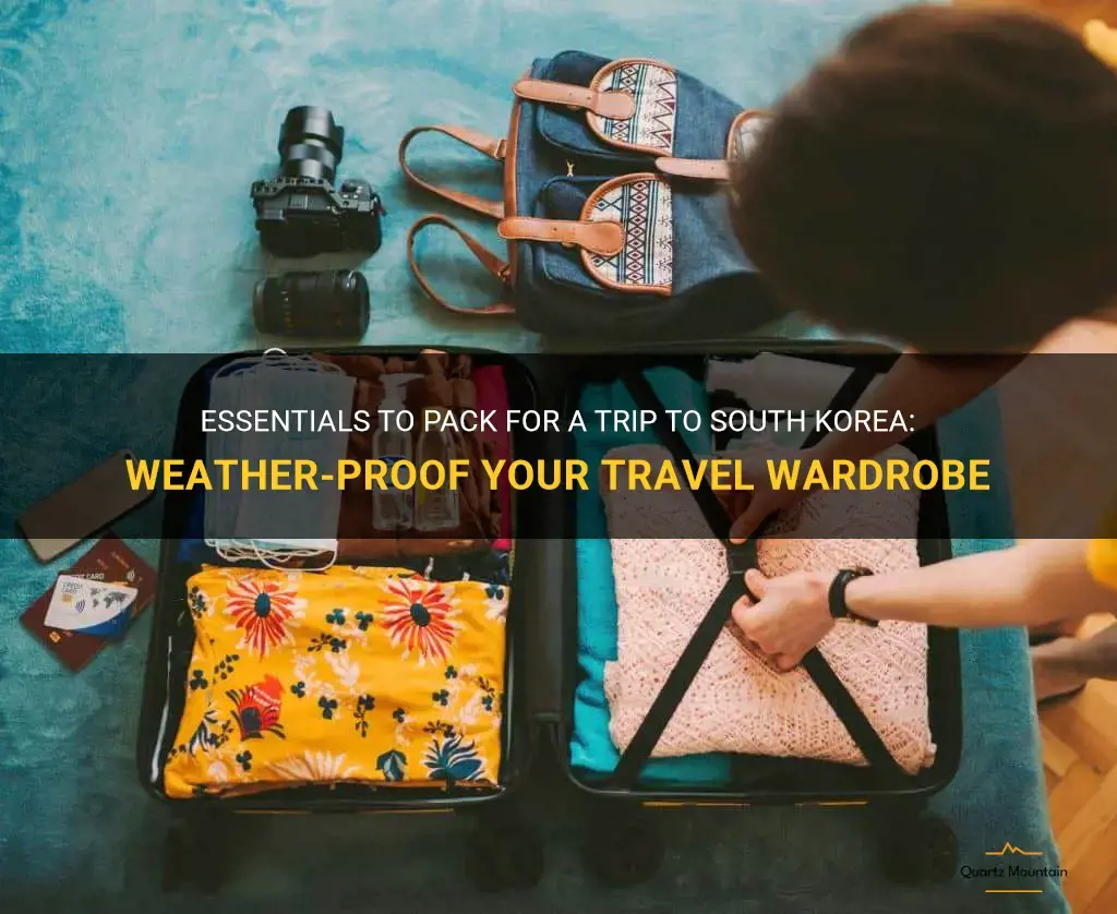 what to pack for travel in south korea weather