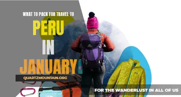 Essential Items to Pack for Traveling to Peru in January