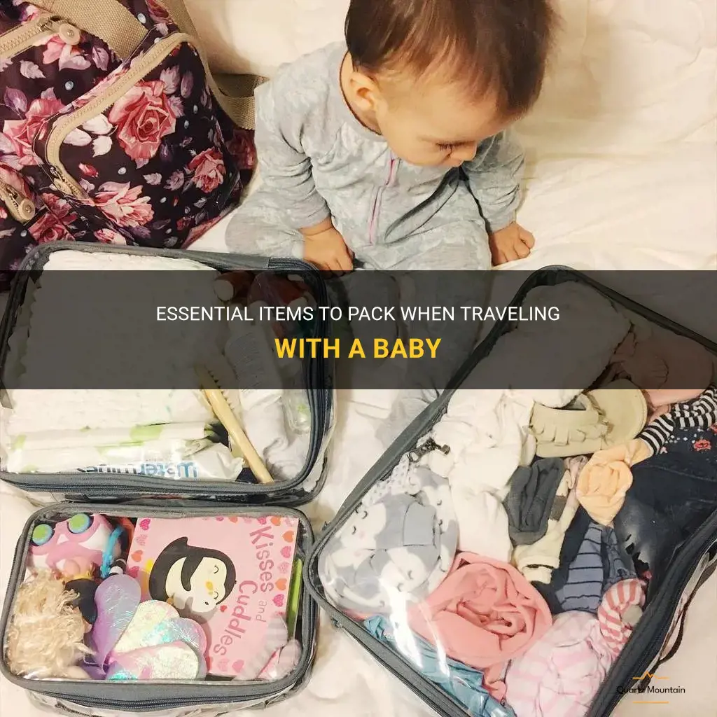 what to pack for travel with baby