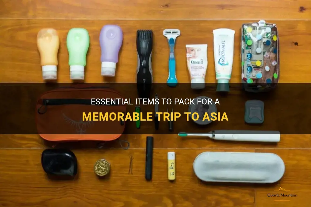 what to pack for travelling asia