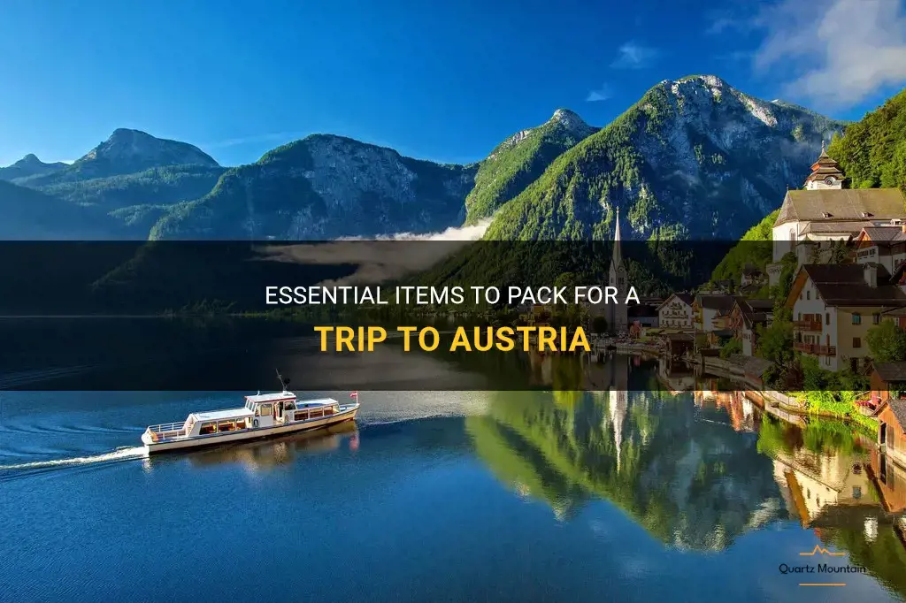 what to pack for trip to austria