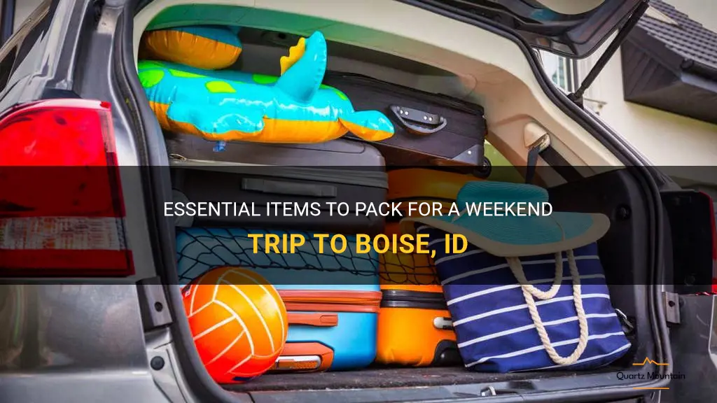 what to pack for trip to boise id this weekend