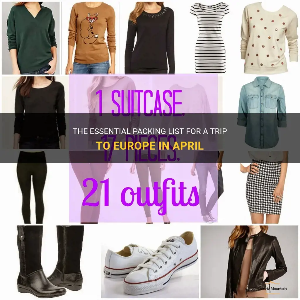 what to pack for trip to europe in april
