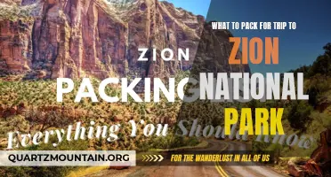 Essential Items to Pack for Your Zion National Park Adventure