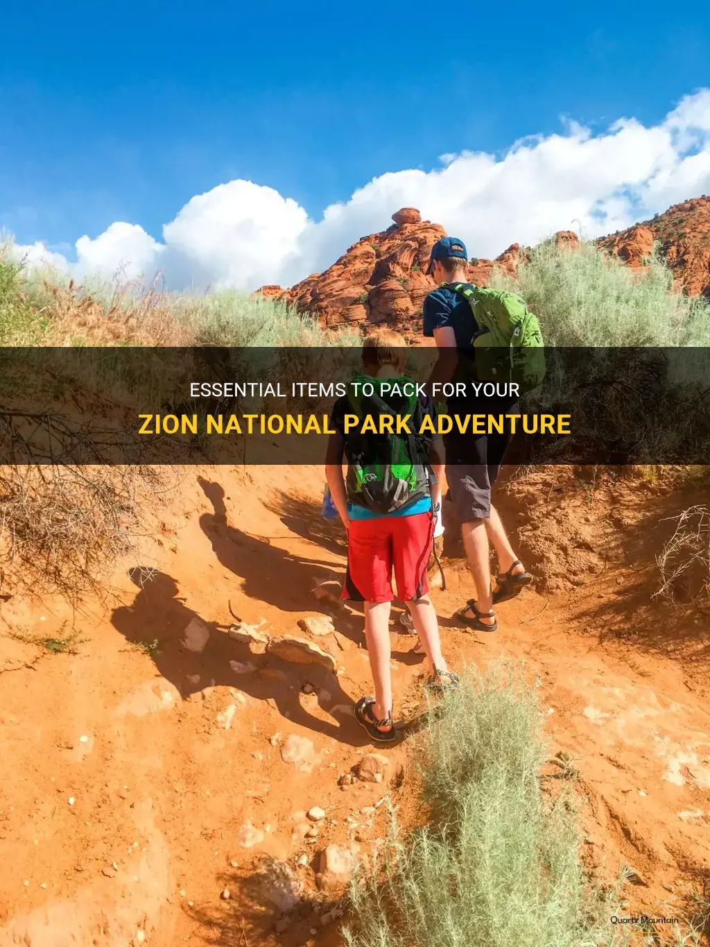 what to pack for trip to zion national park