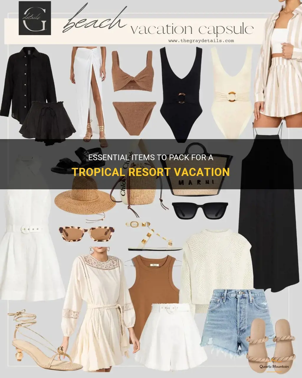what to pack for tropical resort vacation