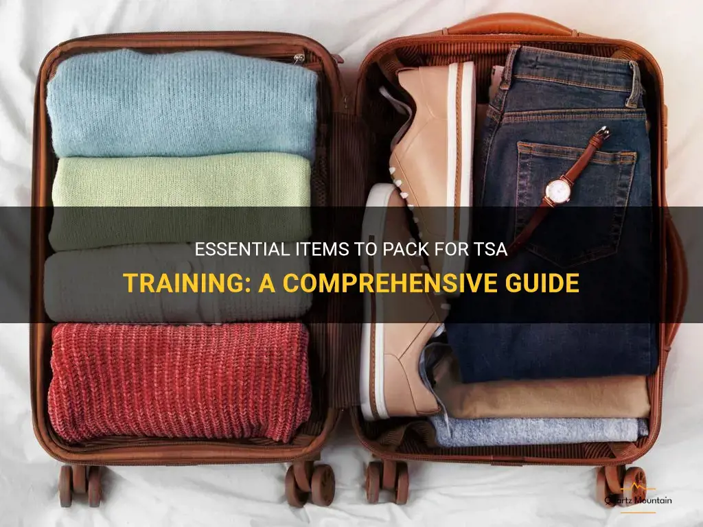 what to pack for tsa training