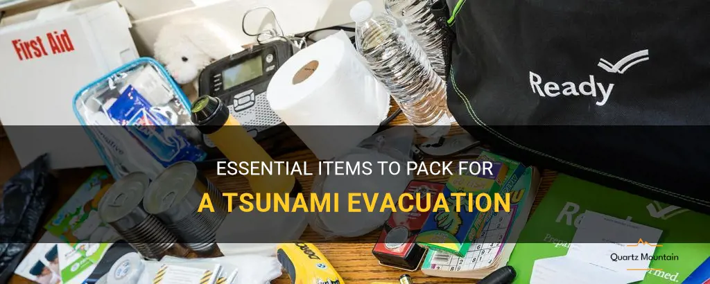 what to pack for tsunami evacuation