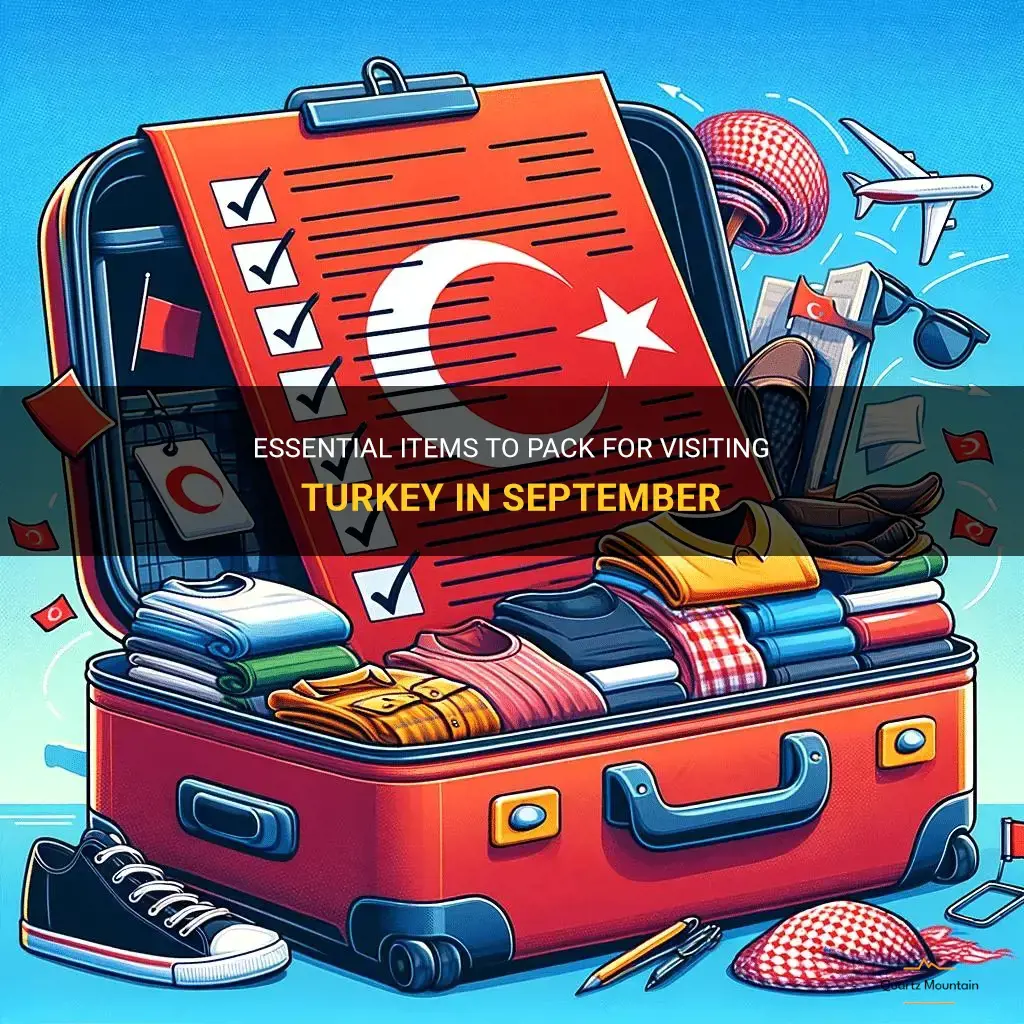 what to pack for turkey in September