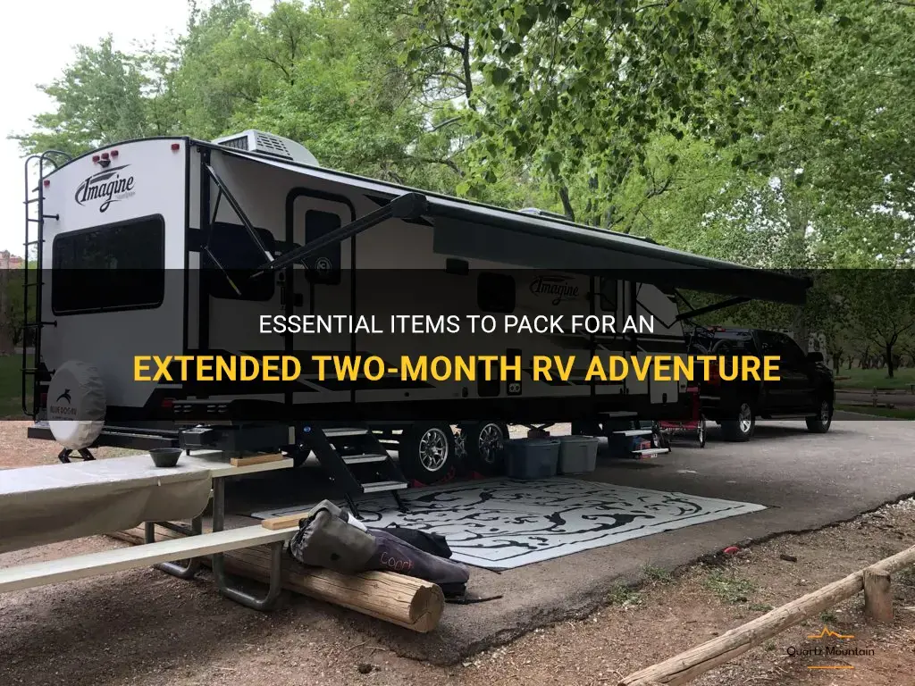 what to pack for two months in an rv